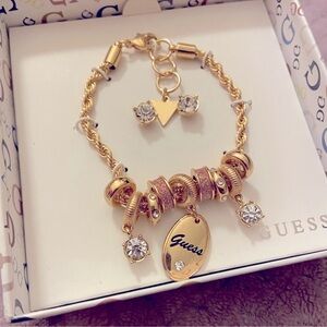 🥳SALE🥳 Guess charm bracelet and earrings